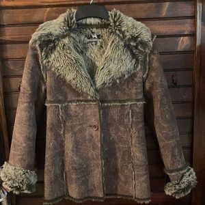 Blanc Noir outerwear faux suede jacket